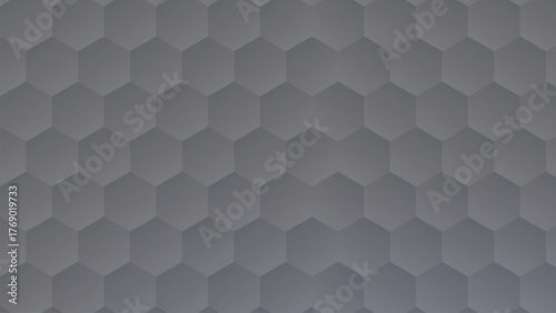 Geometric Hexagon Pattern in Shades of Gray for Modern Designs and Backgrounds A Versatile Texture for Technology and Abstract Art Projects