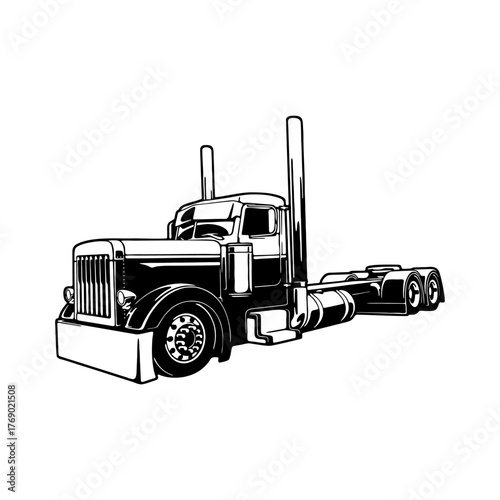Truck Peterbilt 379, American Truck - Cut Files - Cricut file, cnc file ready to cut