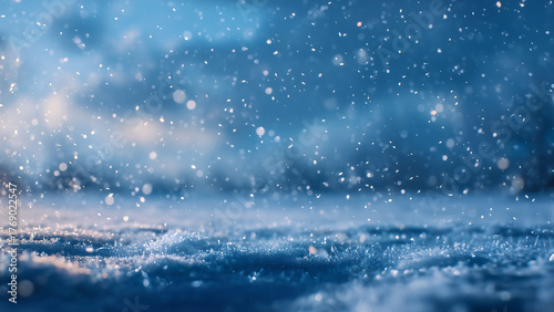 Wallpaper Mural Snowflakes on Snow Surface Background
 Torontodigital.ca