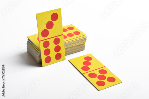 Domino card isolated on white background.