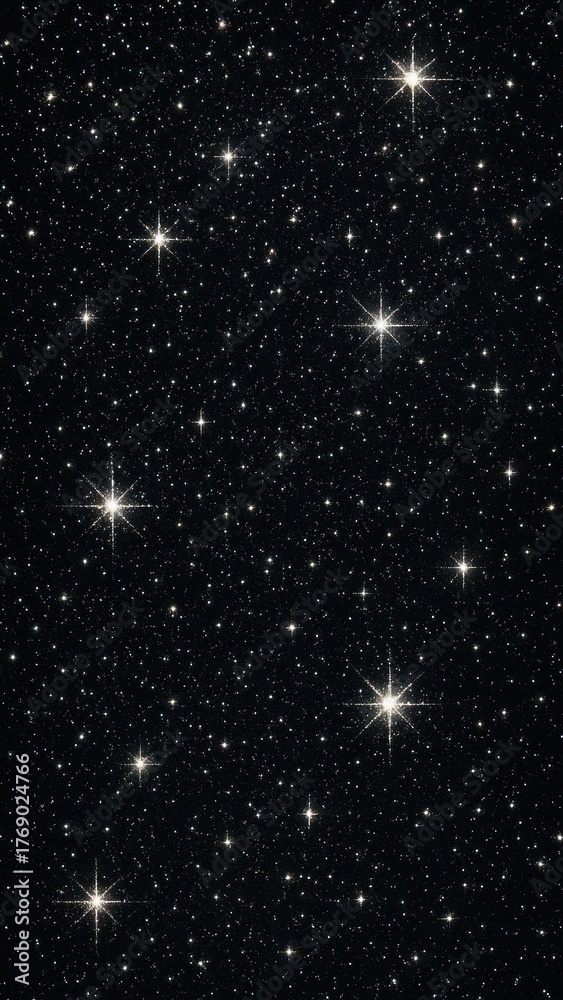Obraz premium Starlit cosmic night sky wallpaper for mobile