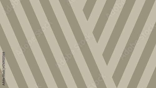 A seamless abstract pattern featuring interlocking, diagonal stripes in two shades of muted beige or taupe. The stripes intersect in the center, forming a chevron or 'V' shape