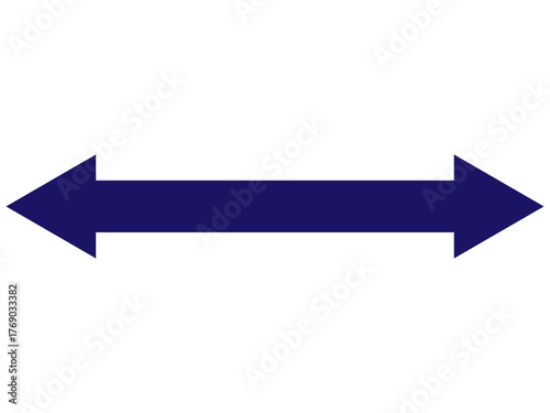 矢印の両方向（ネイビーの両矢印）