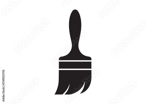 Paintbrush icon, Paintbrush Black vector