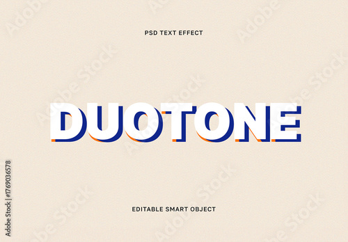Duotone Text Effect Template