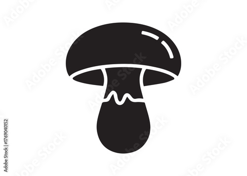Mushroom icon, Mushroom Black vector