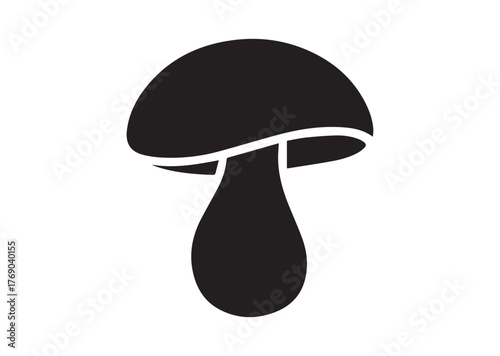 Mushroom icon, Mushroom Black vector