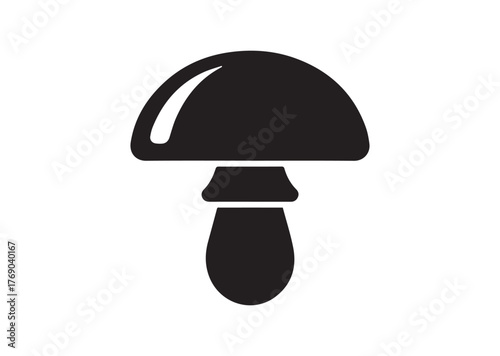 Mushroom icon, Mushroom Black vector