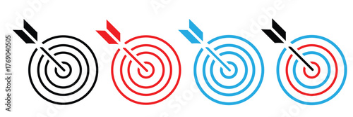 Target icon vector illustration. goal icon vector. target marketing sign and symbol EPS 10