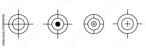 Target icon vector illustration. goal icon vector. target marketing sign and symbol EPS 10