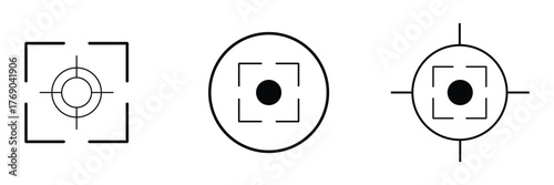 Target icon set. goal icon vector. target marketing icon vector EPS 10