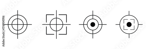 Target icon set. goal icon vector. target marketing icon vector EPS 10