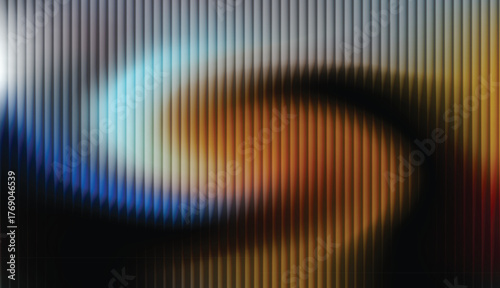 A dynamic abstract texture with a vertical striped overlay set against a soft, bright light gradient.