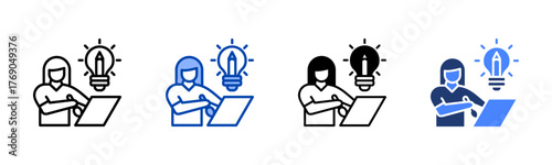 Graphic Design icon set multiple style collection