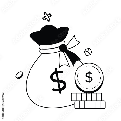 Showing Savings And Financial Wealth Vector Icon
