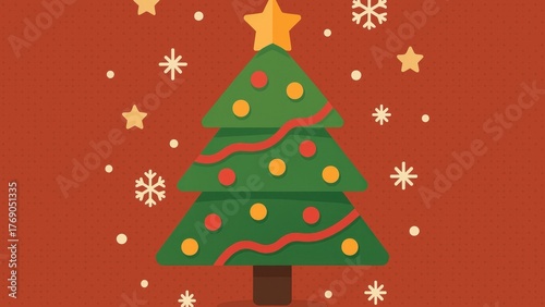 Wallpaper Mural Festive Christmas tree desktop wallpaper Torontodigital.ca