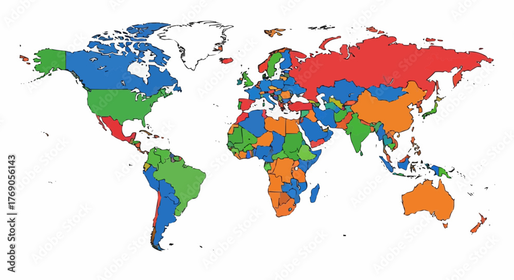 Fototapeta premium world map