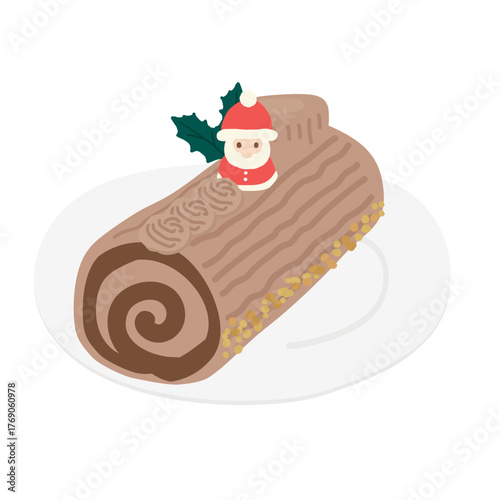 ブッシュドノエル　イラスト