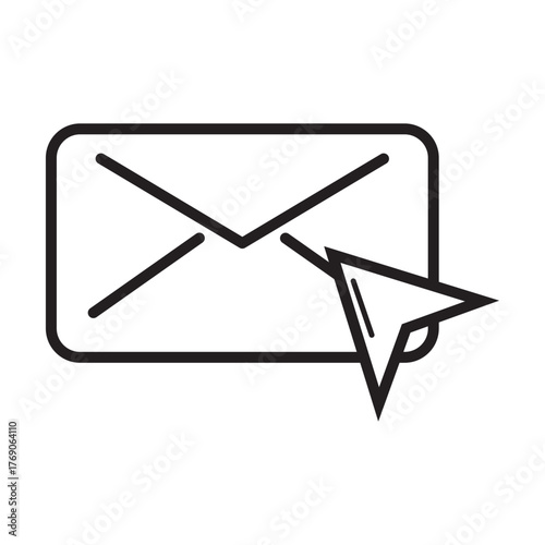 incoming messages. email icon. mail icon. vektor