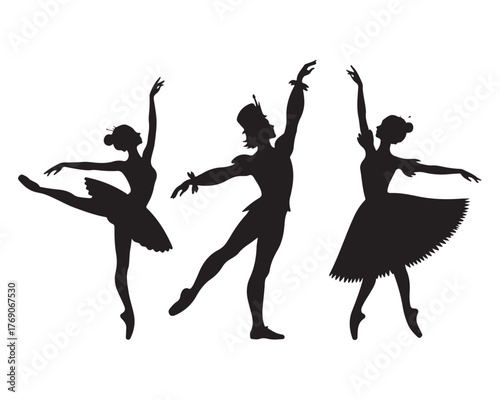 Nutcracker Ballet Silhouette Scene? ? the ?Nutcrackercore? motif 16.eps