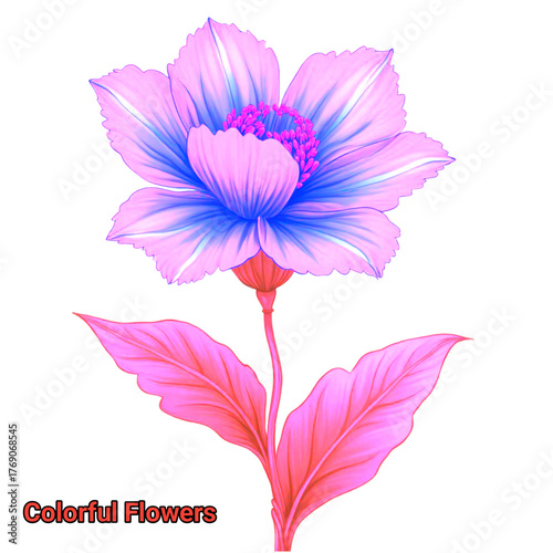 Blue flower vector