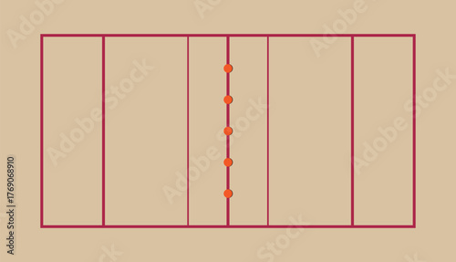 Dodgeball court vector