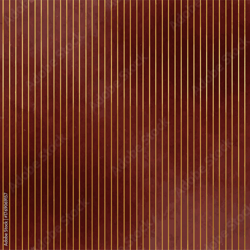 Textured Maroon Surface with Gilded Vertical Lines