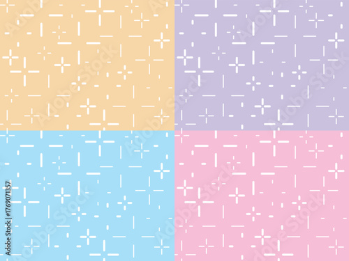 かわいい煌めきの背景4種セット