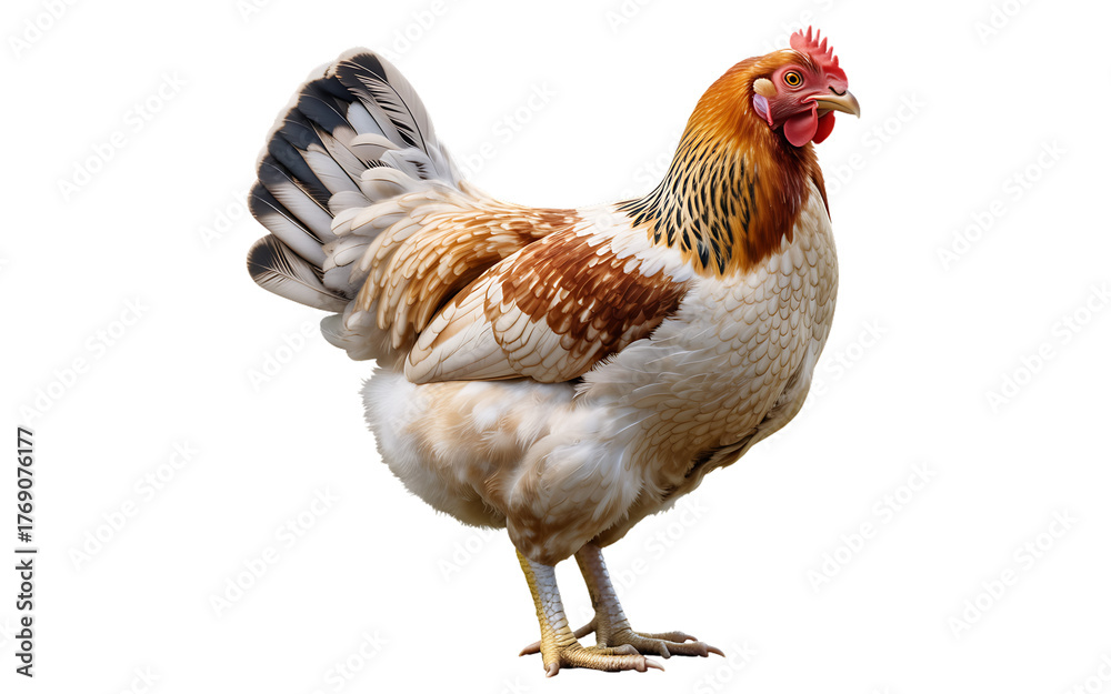Fototapeta premium Chicken isolated on transparent background