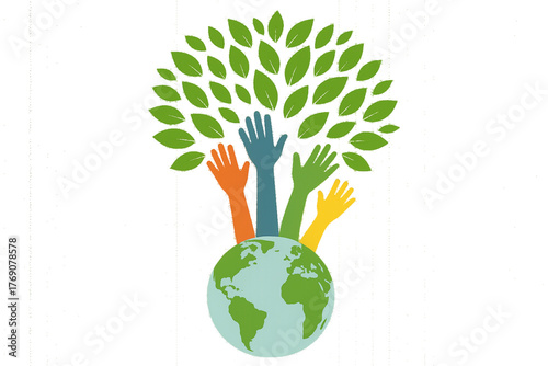 Diverse hands joining together symbolizing unity and collaboration