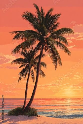 Colorful chess pieces standing on chessboard painting