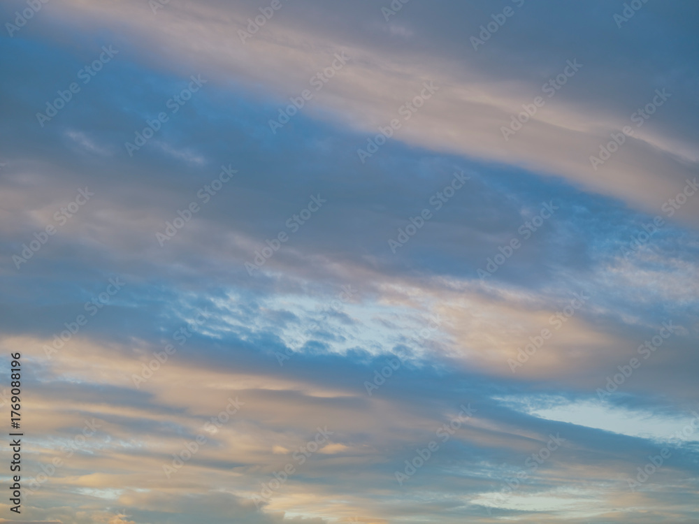 Fototapeta premium Colourful sunset clouds ,nature background