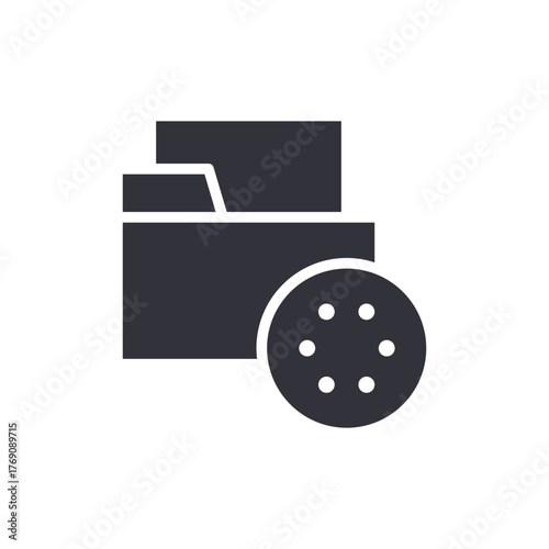 Folder With Cookie Settings Symbol Option Preference