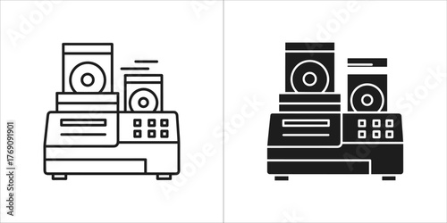 Dj equipment with speakers