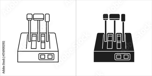 Flight simulator joystick and throttle control