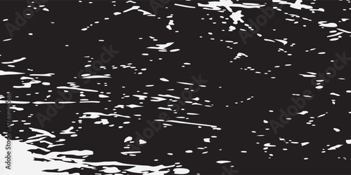 Vektor tekstur hitam dan putih kasar. Tekstur overlay tertekan. Latar belakang Grunge. Efek bertekstur abstrak. Ilustrasi Vektor bagraund