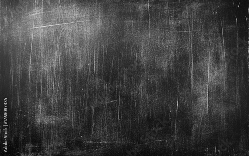 Chalk rubbed out on blackboard background. Vector art design. Blackboard image.