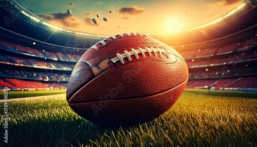 Game Day. American football playoff. Super Party in United States. Final game of regular sea
