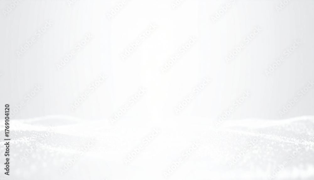 Fototapeta premium Minimalist abstract sparkle particle flow, glowing white gradient background, smooth dreamy light texture.