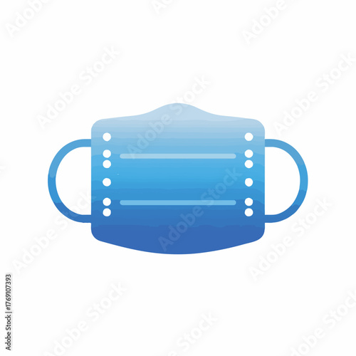 Medical Mask Flat Vector Graphic Icon