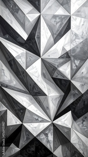 Geometric Abstraction A Black and White Study of Shapes and Shadows