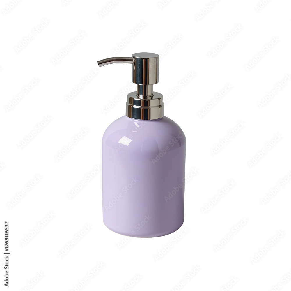Obraz premium Elegant Lilac Soap Dispenser for Stylish Bathroom Decor