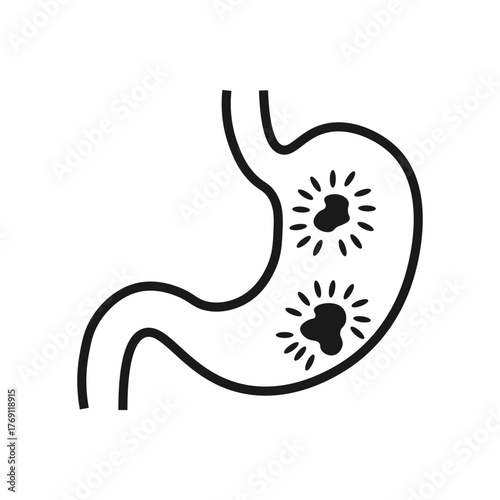 Stomach Ulcers and Gastric Disease Icon