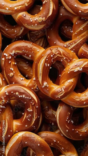 Wallpaper Mural A creative arrangement of pretzels forming a tower Torontodigital.ca