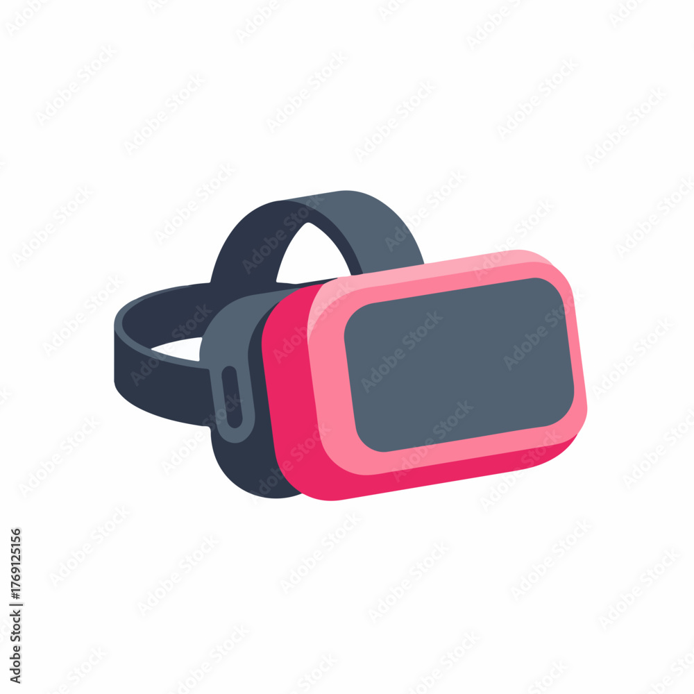 Fototapeta premium Virtual Reality Headset Icon in Bold Design