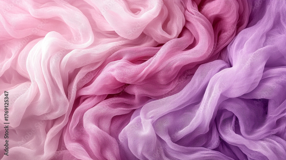 Fototapeta premium Soft powder pink blending to lilac and pale rose creating a gentle pastel gradient background ideal for branding design print layouts and aesthetic visual projects