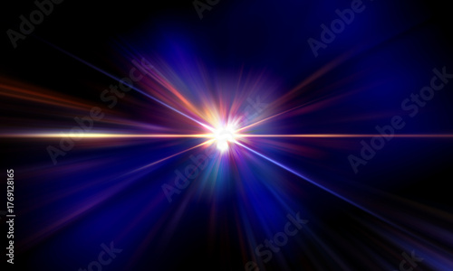 Glowing Radiant Light and Radiation Abstract Graphics