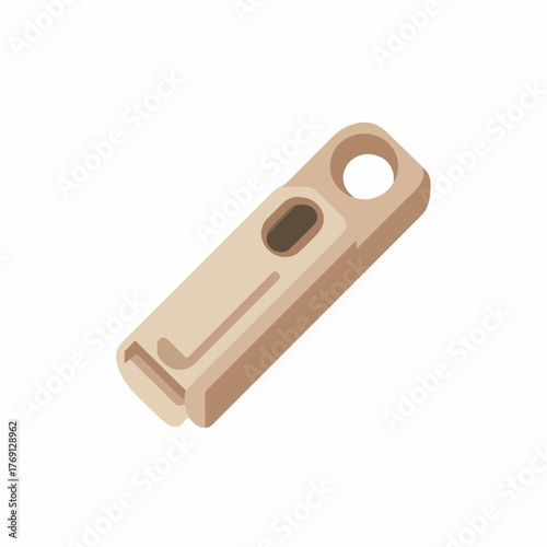 Whistle icon in flat vector style