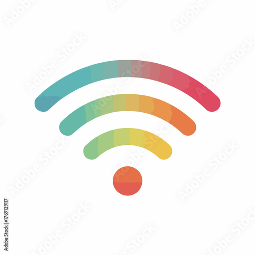 Sleek WiFi Signal Minimal Vector Icon