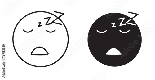 Sleeping face icon
